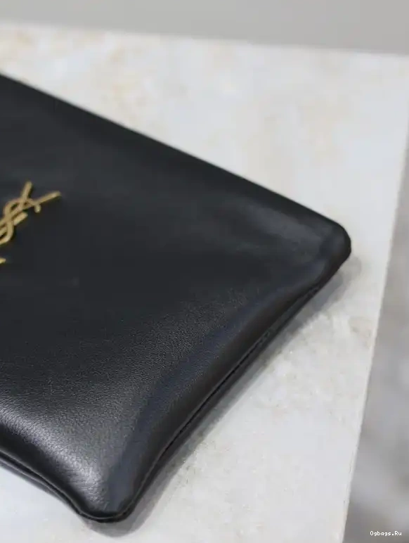 LAMBSKIN SMALL YSL POUCH CALYPSO IN 0703
